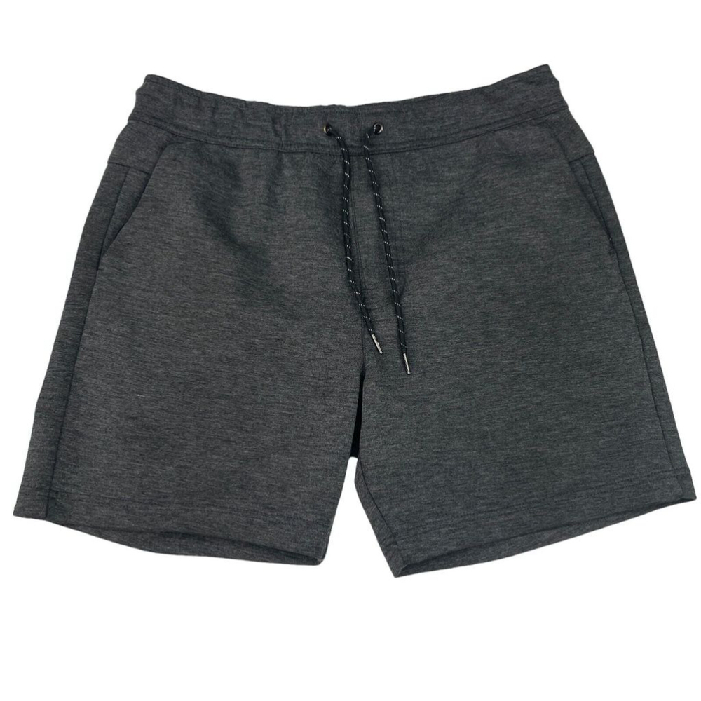 Bluenotes Shorts Mens Large Gray Terylene Hybrid Casual Elastic Waist Drawstring